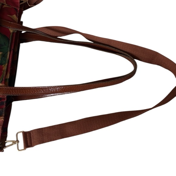 Patricia Nash Silvi Travel Tote Patina Coated Canvas Spring Multi print - Picture 4 of 16